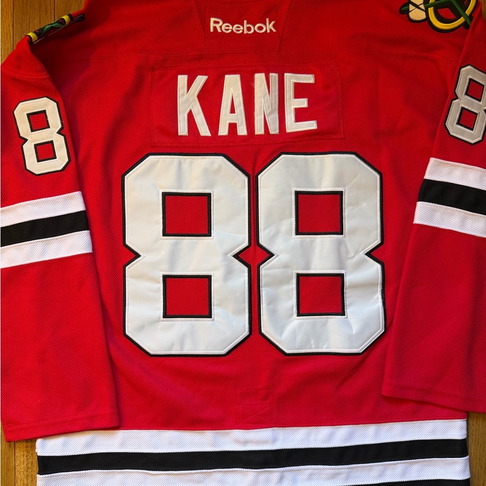 New NHL CHICAGO BLACKHAWKS #88 KANE STANLEY CUP CHAMPIONSHIP HOCKEY JERSEY 50 - Picture 2 of 13